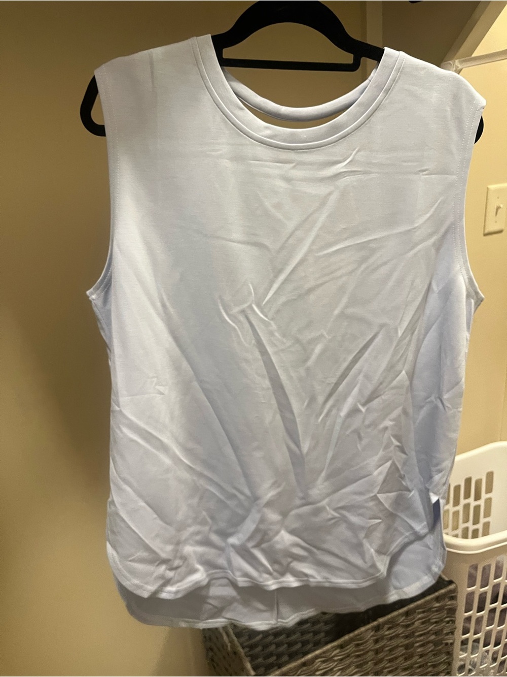 SJP by Sarah Jessica Parker Pale Blue Sleeveless Tank